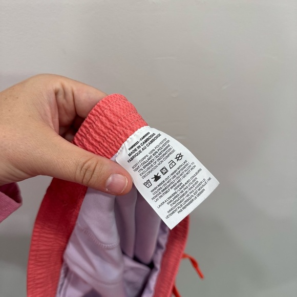 Nike Girls Pink Salt Dri-Fit Tempo 2-in-1 Training Shorts Running Athletic Sport - Picture 5 of 6